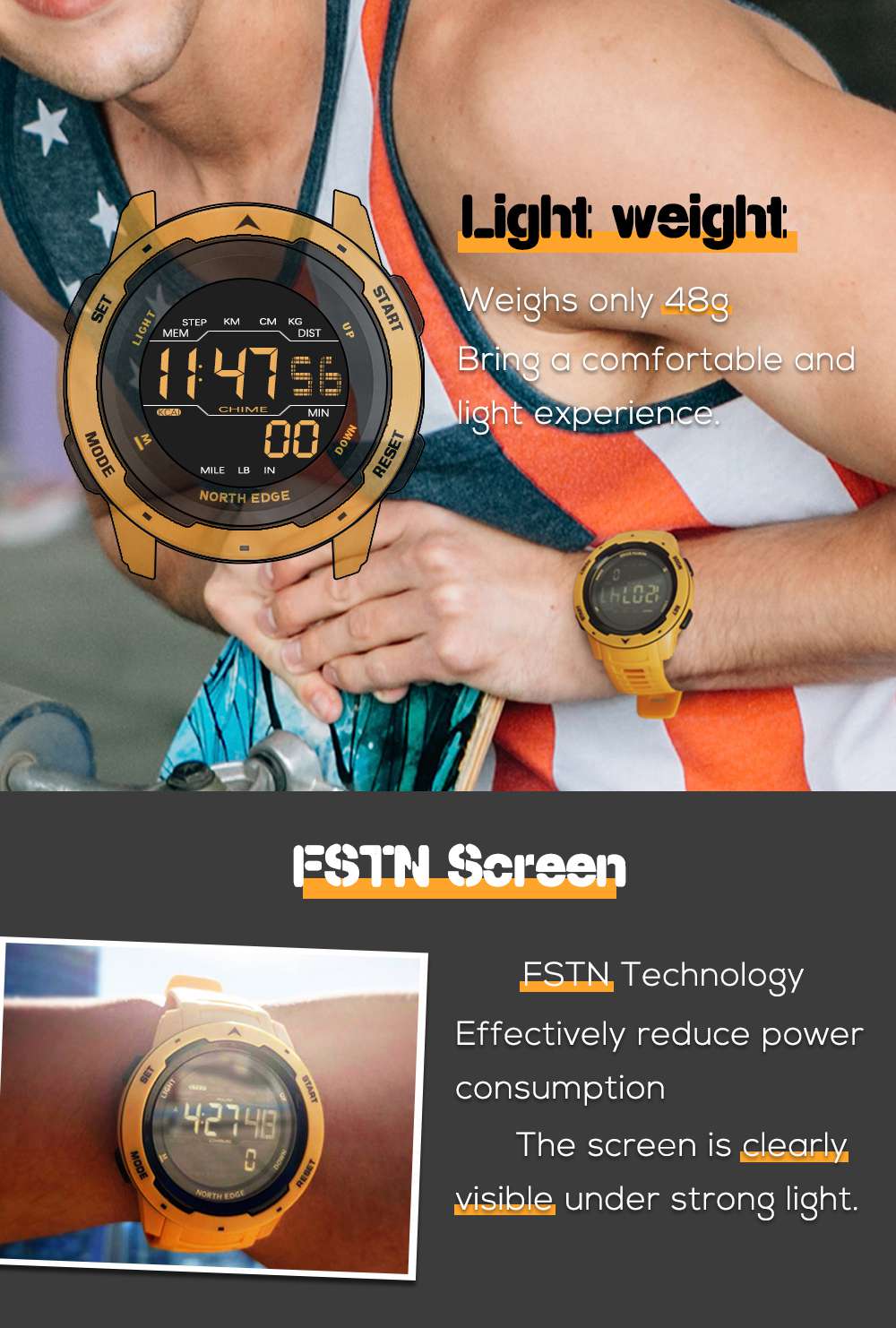 Light Weight Outdoor watch 