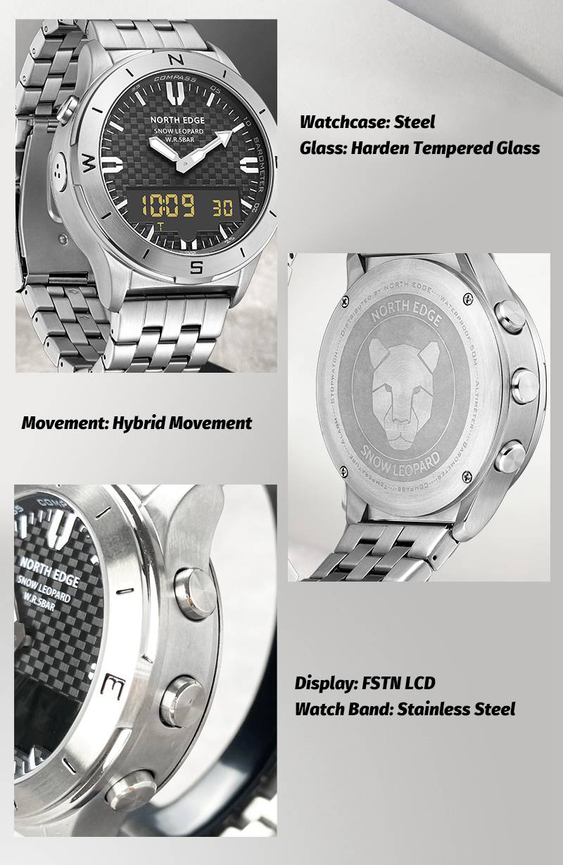 Digital Watch Snow Leopard