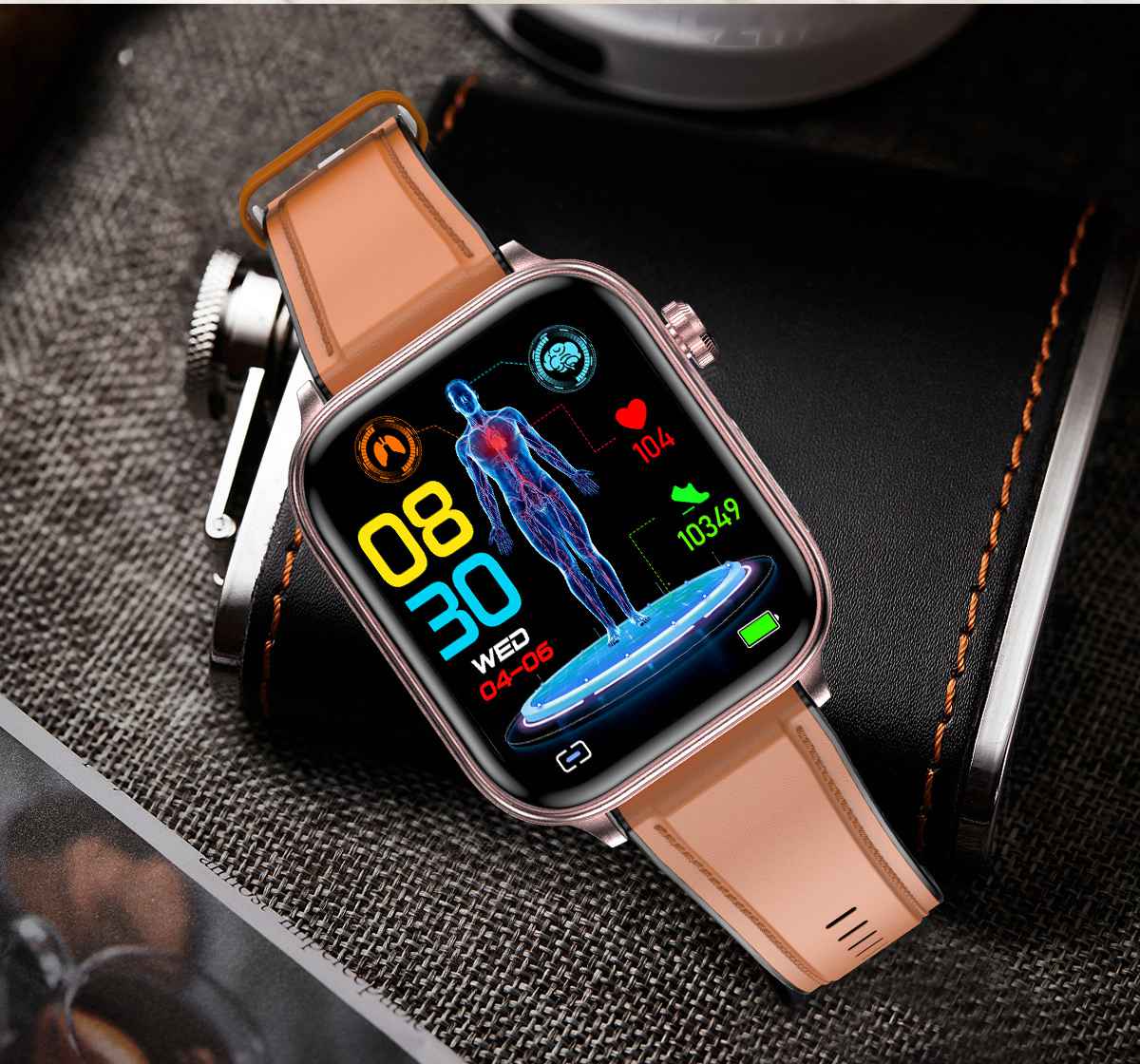 Smart Watch ET570 Brown Strap