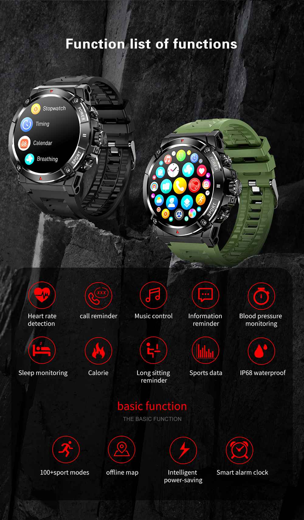 GPS Watch with Bluetooth Calling