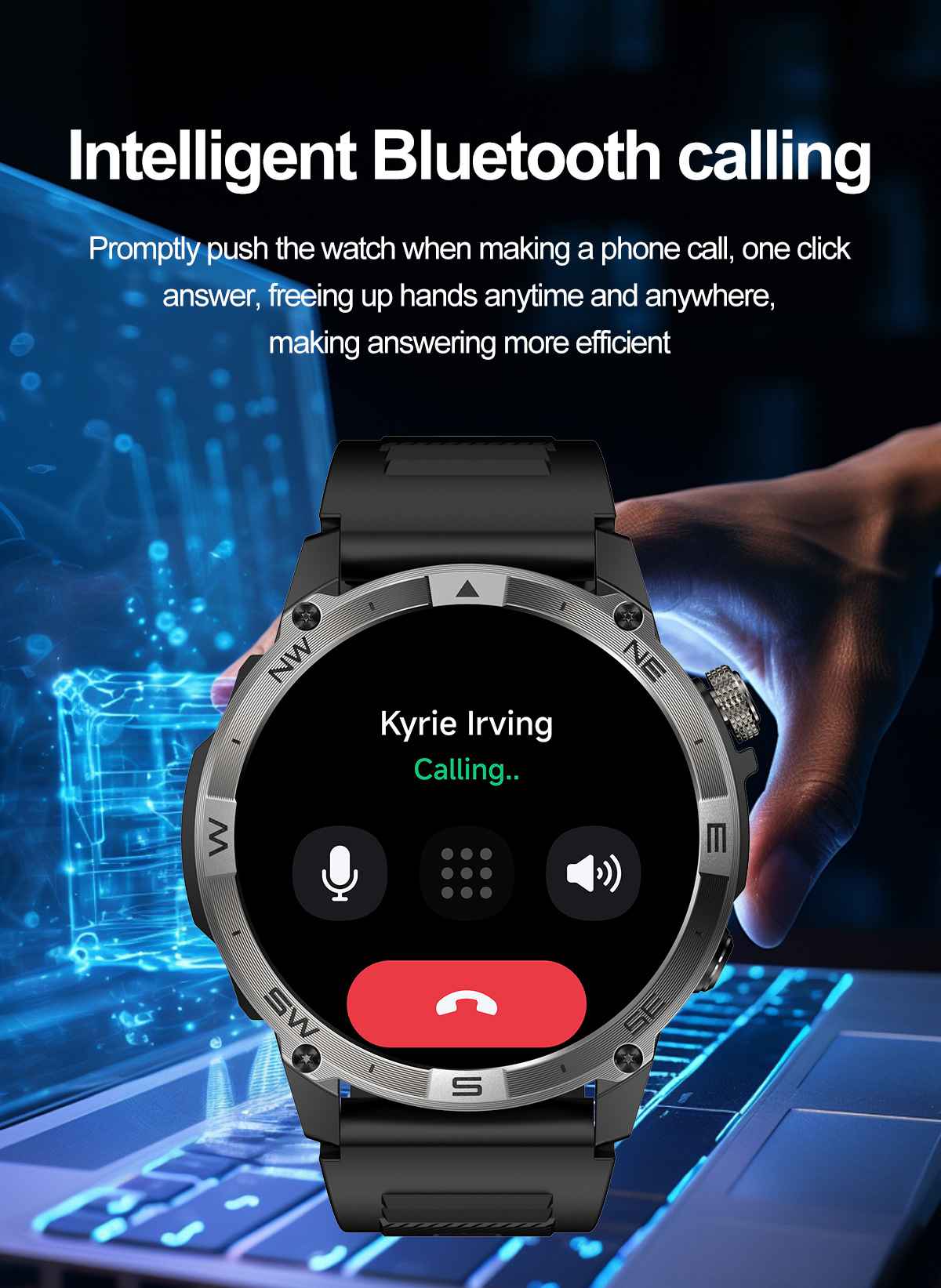 GPS Watch with Bluetooth Calling