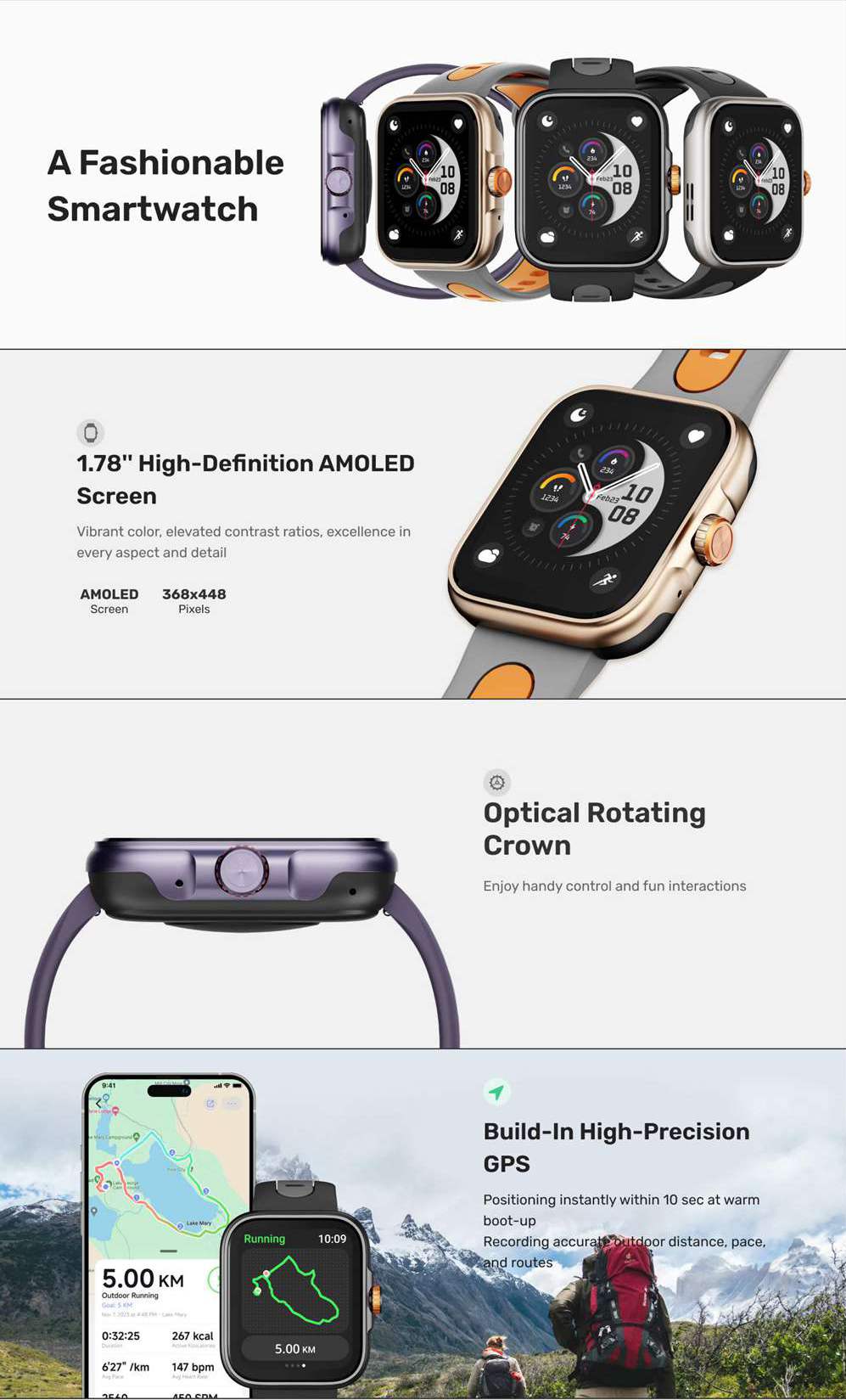 mens fitness wristwatch