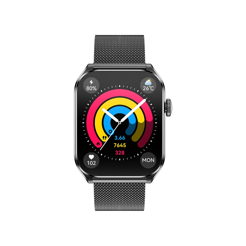 Presentamos el reloj inteligente T2: una fusión de estilo, conectividad y tecnología de salud.