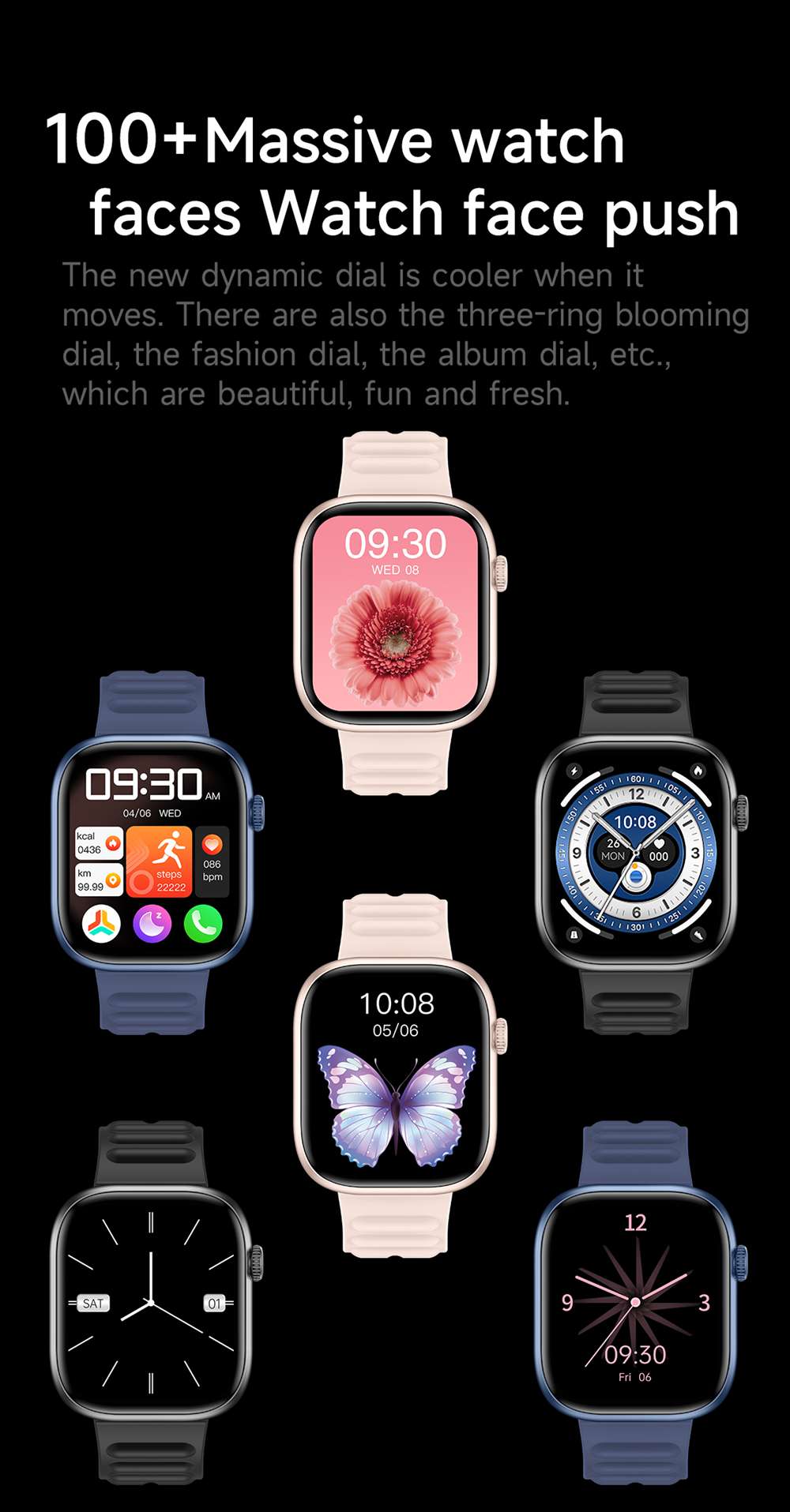 Customizable watch faces wearable