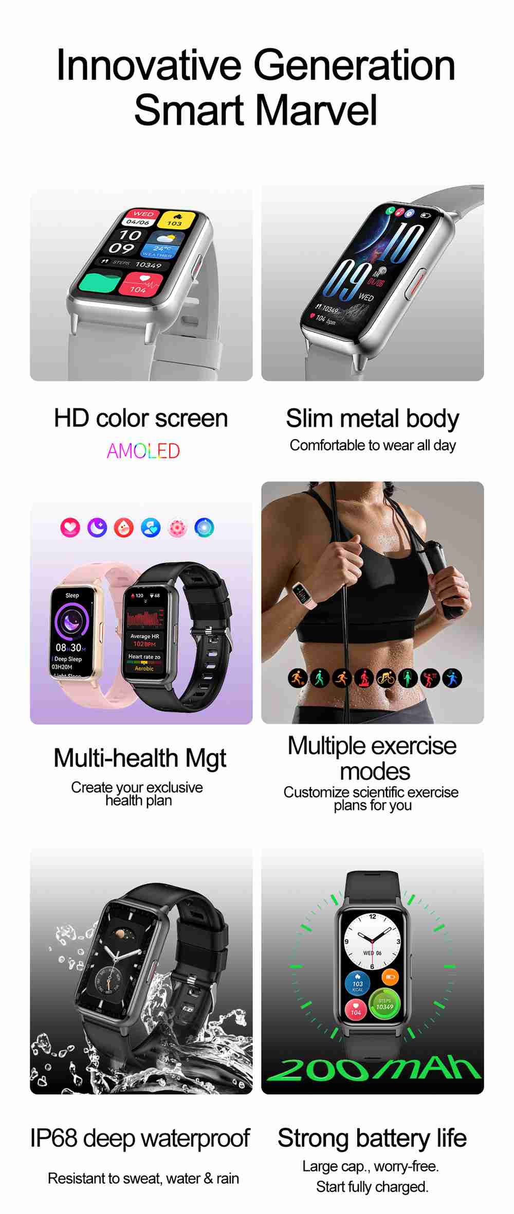 Bluetooth calling health monitor