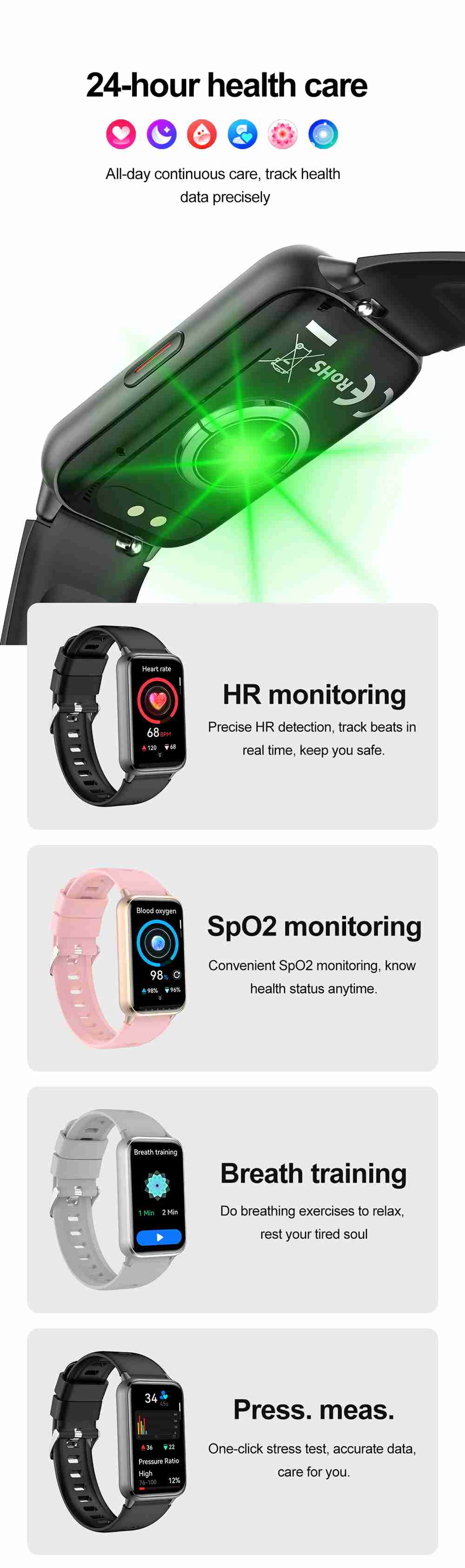 Custom logo fitness trackers