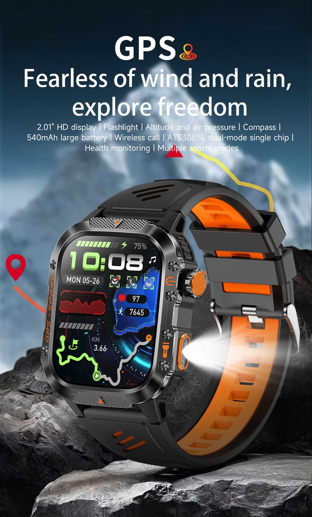 GPS multi-sport outdoor watch