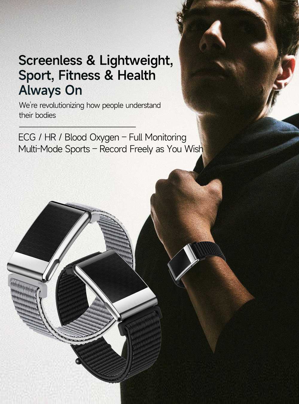 North Edge screenless health monitoring watch