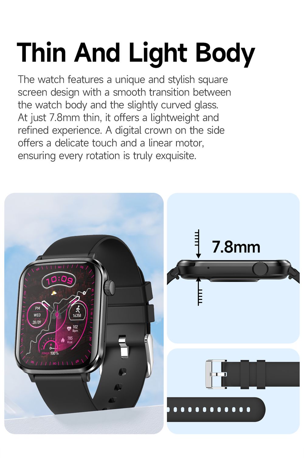 North Edge Bluetooth Calling Smart Watch North Edge Bluetooth Calling Smart Watch