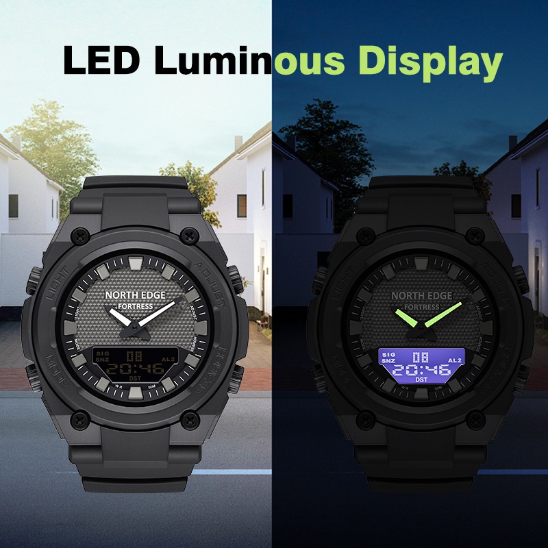 North Edge FORTRESS Outdoor Watch Combines Dual Display and Essential Outdoor Functions