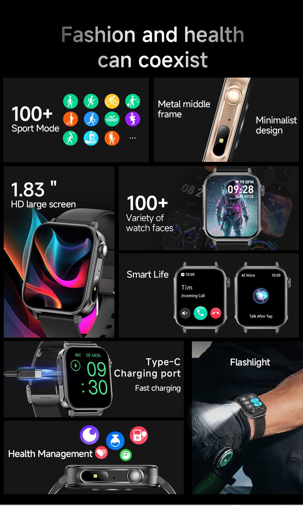 Multi sport health monitoring smart wearable