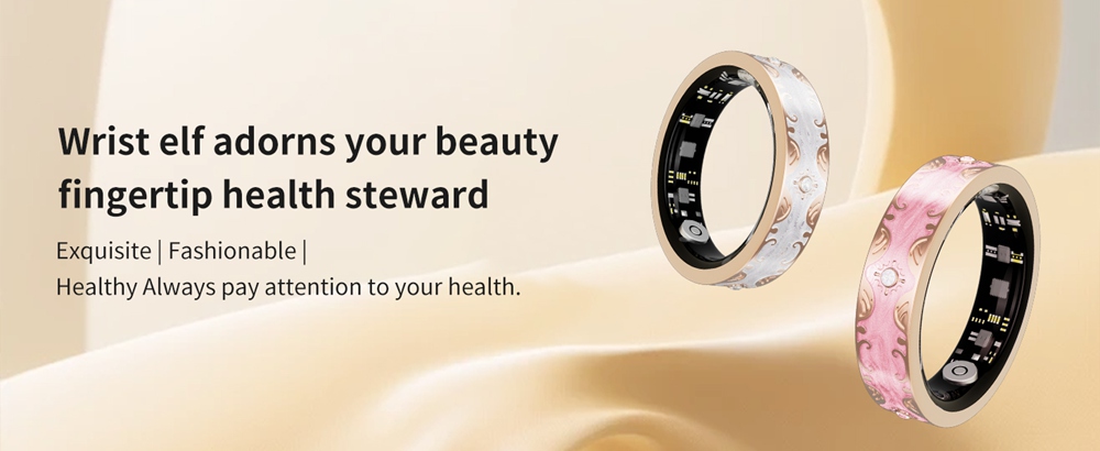 Waterproof IP68 sports smart ring wearable